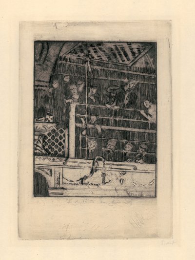 The Old Mogul Tavern、1908（etching＆aquatint） 作： Walter Richard Sickert